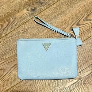 Vintage guess baby blue wristlet